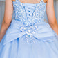 Cinderella Couture USA AS5116 3D Flower Puff Print Mini Quince