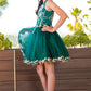 Satin Glittered Tulle Girl Party Dress by Cinderella Couture USA AS5121