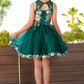 Satin Glittered Tulle Girl Party Dress by Cinderella Couture USA AS5121