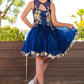 Satin Glittered Tulle Girl Party Dress by Cinderella Couture USA AS5121