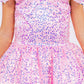 Sequin Off Shoulder Girl Party Dress by Cinderella Couture USA AS5122