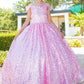 Cinderella Couture USA AS5123 Sequin Sweetheart Neckline Mini Quince