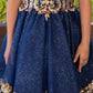 Applique Sleeveless Girl Party Dress by Cinderella Couture USA AS5124