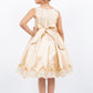 Beautiful Satin Laser Cut Flower Girl Dress by Cinderella Couture USA AS5127