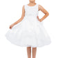 Beautiful Satin Laser Cut Flower Girl Dress by Cinderella Couture USA AS5127