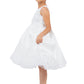 Beautiful Satin Laser Cut Flower Girl Dress by Cinderella Couture USA AS5127