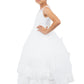 Illusion Top Lace Tulle Flower Girl Dress by Cinderella Couture USA AS5129