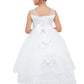 Illusion Top Lace Tulle Flower Girl Dress by Cinderella Couture USA AS5129