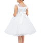 Illusion Top with Beads Flower Girl Dress by Cinderella Couture USA AS5131