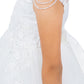 Illusion Top with Beads Flower Girl Dress by Cinderella Couture USA AS5131