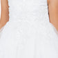 Illusion Top with Beads Flower Girl Dress by Cinderella Couture USA AS5131