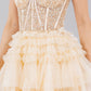 Sweetheart Neckline Tulle Short Party Dress by Cinderella Couture USA AS5133J