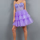 Sweetheart Neckline Tulle Short Party Dress by Cinderella Couture USA AS5133J