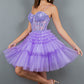 Sweetheart Neckline Tulle Short Party Dress by Cinderella Couture USA AS5133J