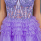 Sweetheart Neckline Tulle Short Party Dress by Cinderella Couture USA AS5133J