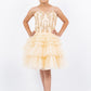 Glitter Corset A-Line Girl Party Dress by Cinderella Couture USA AS5133