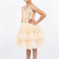 Glitter Corset A-Line Girl Party Dress by Cinderella Couture USA AS5133