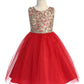 AS560 Kids Dream - Embroidered Lace V Back & Bow Girl Dress