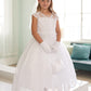 Girl Dress with Illusion Neckline Bodice by TIPTOP KIDS - AS5730