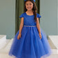 Multi Color Square Neckline Flowers Girl Dress by TIPTOP KIDS - AS5852