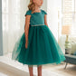 Multi Color Square Neckline Flowers Girl Dress by TIPTOP KIDS - AS5852