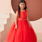 Satin Bodice with Tulle Flowers Girl Dress by TIPTOP KIDS - AS5872