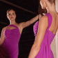 Strapless Chiffon Scoop Neckline Gown by Cinderella Divine 7433 - Special Occasion