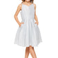 Glitter Metallic Double Strap Girl Communion Dress by Cinderella Couture USA AS8011