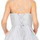 Glitter Metallic Double Strap Girl Communion Dress by Cinderella Couture USA AS8011
