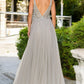 Silver Sequins Lace Tulle A-line Gown by Cinderella Couture USA AS8034J-SIL - Special Occasion/Curves