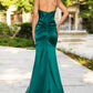 Embellished Satin Leg Slit Party Dress by Cinderella Couture USA AS8037J