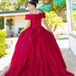 Cinderella Couture USA AS8045 Glitter Tulle A-Line Mini Quince