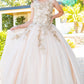 Cinderella Couture USA AS8046 Embroidered 3D Butterflies Mini Quince