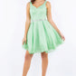 Sleeveless Glitter V-Neck Short Party Dress by Cinderella Couture USA AS8047J