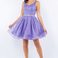 Sleeveless Glitter V-Neck Short Party Dress by Cinderella Couture USA AS8047J