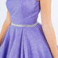 Sleeveless Glitter V-Neck Short Party Dress by Cinderella Couture USA AS8047J
