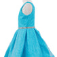 Dazzling Glitter V-Neck Girl Party Dress by Cinderella Couture USA AS8047