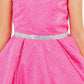 Dazzling Glitter V-Neck Girl Party Dress by Cinderella Couture USA AS8047
