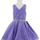 Dazzling Glitter V-Neck Girl Party Dress by Cinderella Couture USA AS8047
