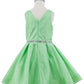 Dazzling Glitter V-Neck Girl Party Dress by Cinderella Couture USA AS8047