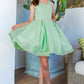 Dazzling Glitter V-Neck Girl Party Dress by Cinderella Couture USA AS8047
