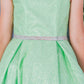 Dazzling Glitter V-Neck Girl Party Dress by Cinderella Couture USA AS8047
