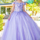Cinderella Couture USA AS8062 Sequin Off Shoulder Mini Quince