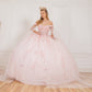 Elegant Cape Sleeve Quinceanera Dress by Cinderella Couture USA AS8075J