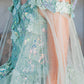Cinderella Couture USA AS8075 Floral Off Shoulder Mini Quince
