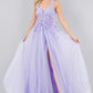 3D Floral Halter A-Line Slit Party Dress by Cinderella Couture USA AS8076J