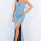 Fitted Sweetheart Corset Leg Slit Party Dress by Cinderella Couture USA AS8090J