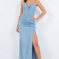 Fitted Sweetheart Corset Leg Slit Party Dress by Cinderella Couture USA AS8090J