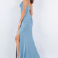 Fitted Sweetheart Corset Leg Slit Party Dress by Cinderella Couture USA AS8090J