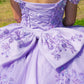 Sequin Appliques Tulle A-Line Girl Communion Dress by Cinderella Couture USA AS8111J